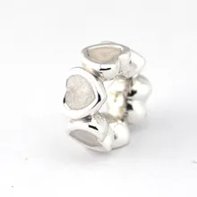 Оптом серебро установленной пробы 925 очарование обилие любви разделитель бусины для женщин подходит DIY браслет аксессуары для ювелирных изделий