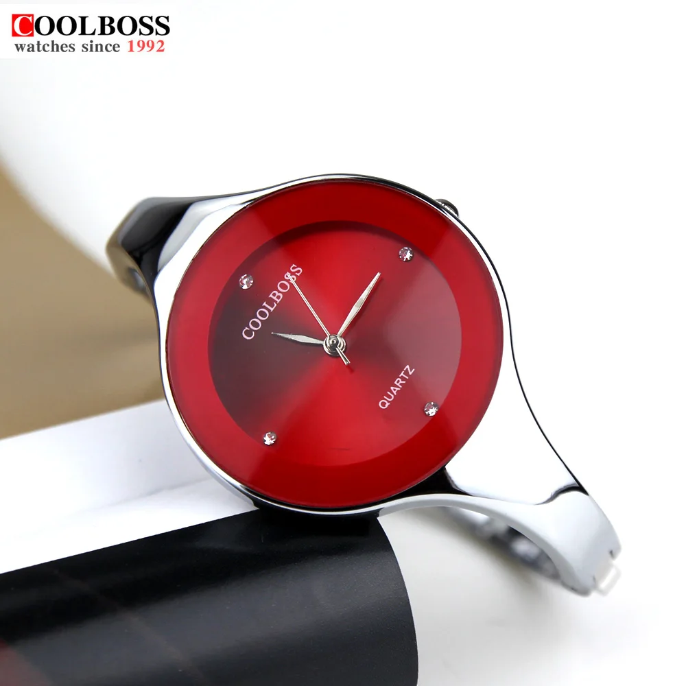 Часы женские Coolboss Роскошные брендовые модные повседневные кварцевые уникальные