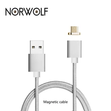 NORWOLF Magnetic Cable USB Charger Automatic Adsorption Micro USB Cable For Samsung Android Phones Charge Magnet Micro USB Cable