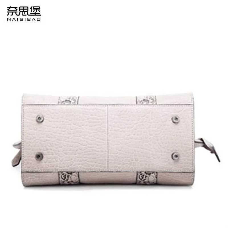 Сумка NAISIBAO Женская из натуральной кожи с тиснением 2019|bag high quality|genuine leather bagfashion women