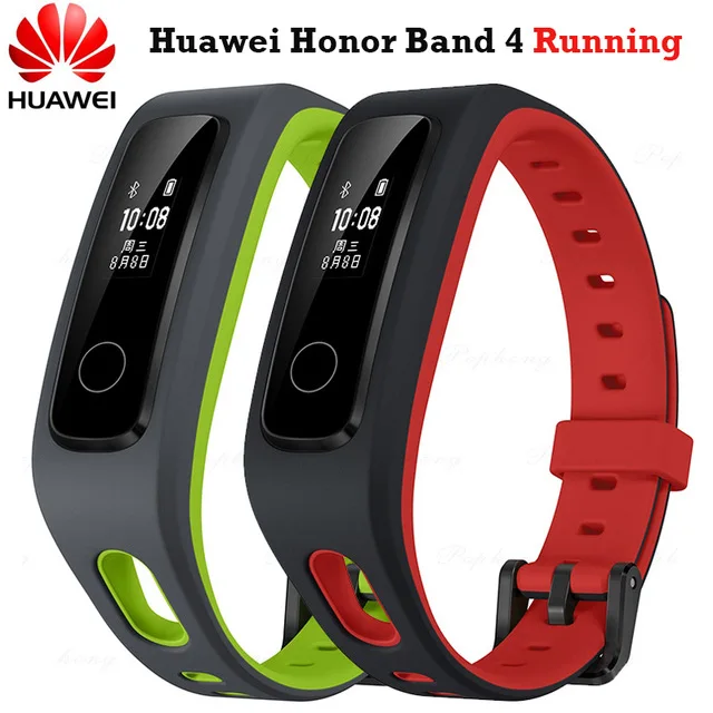 Оригинальные Смарт-часы huawei Honor Band 4 для бега, смарт-браслет с пряжкой для обуви, с технологией Land Impact, пульсометром, монитором сна, Смарт-часы