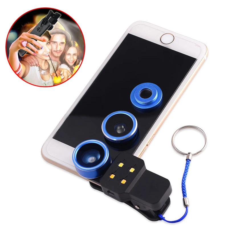 4in1 عدة LED ملء ضوء فلاش مع العدسات واسعة الزاوية ماكرو فيش عدسة الهاتف المحمول ل iphone 4 4s 5 5s 5c se 6 6 7 ثانية زائد 4in1 عدة LED ملء ضوء فلاش مع العدسات واسعة الزاوية ماكرو فيش عدسة الهاتف المحمول ل iphone 4 4s 5 5s 5c se 6 6 7 ثانية زائد