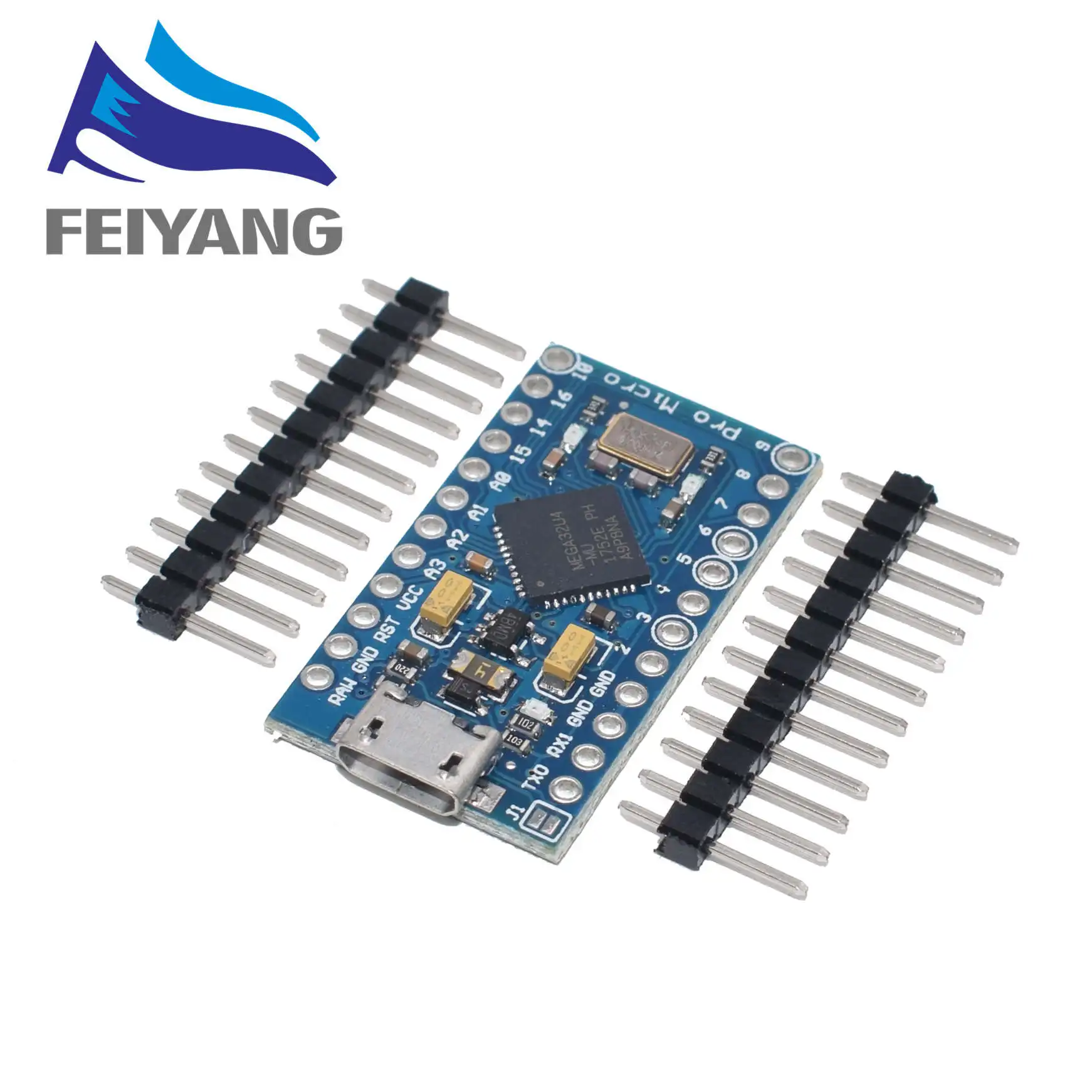 50 шт. Pro Micro ATmega32U4 5V 16 МГц заменить ATmega328 для arduino ATMega 32U4 Pro Mini с 2 Row штыревые - Цвет: MICRO USB