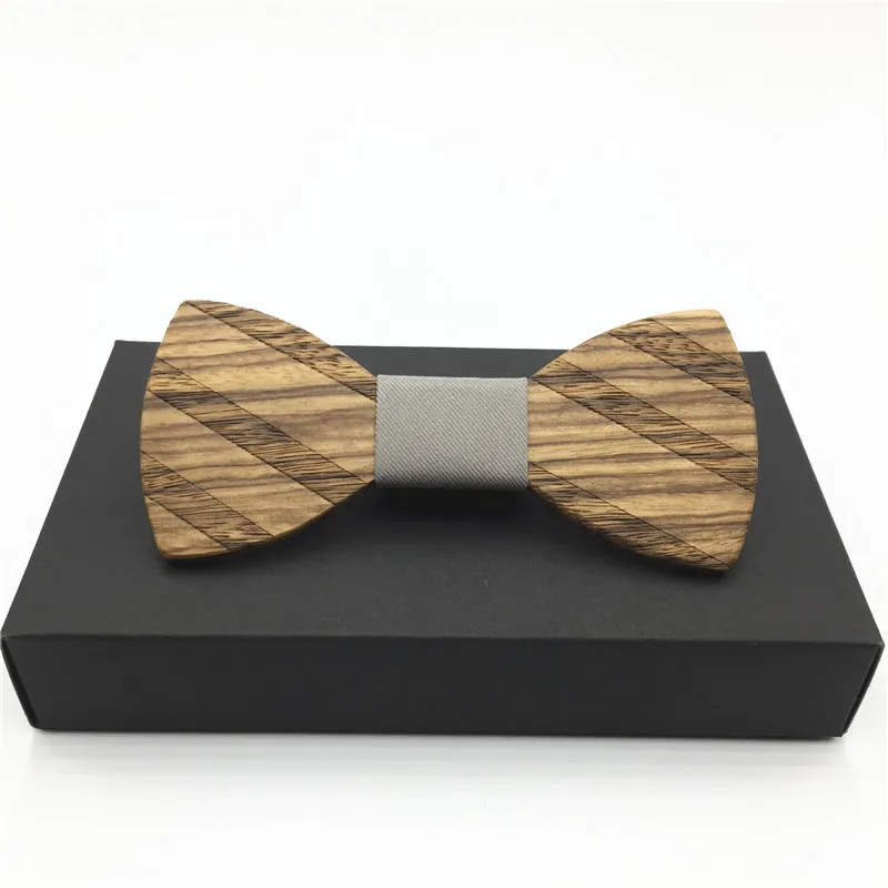 Новогодний подарок деревянный галстук-бабочка, в полоску жаккардовый мужской бабочка самостоятельно регулируемый галстук-бабочка Карманный платок носовой платок костюм галстук