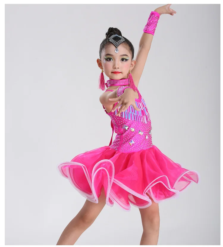 Children Clothing Latin Dances  Dance Wear Girls Latin Clothing