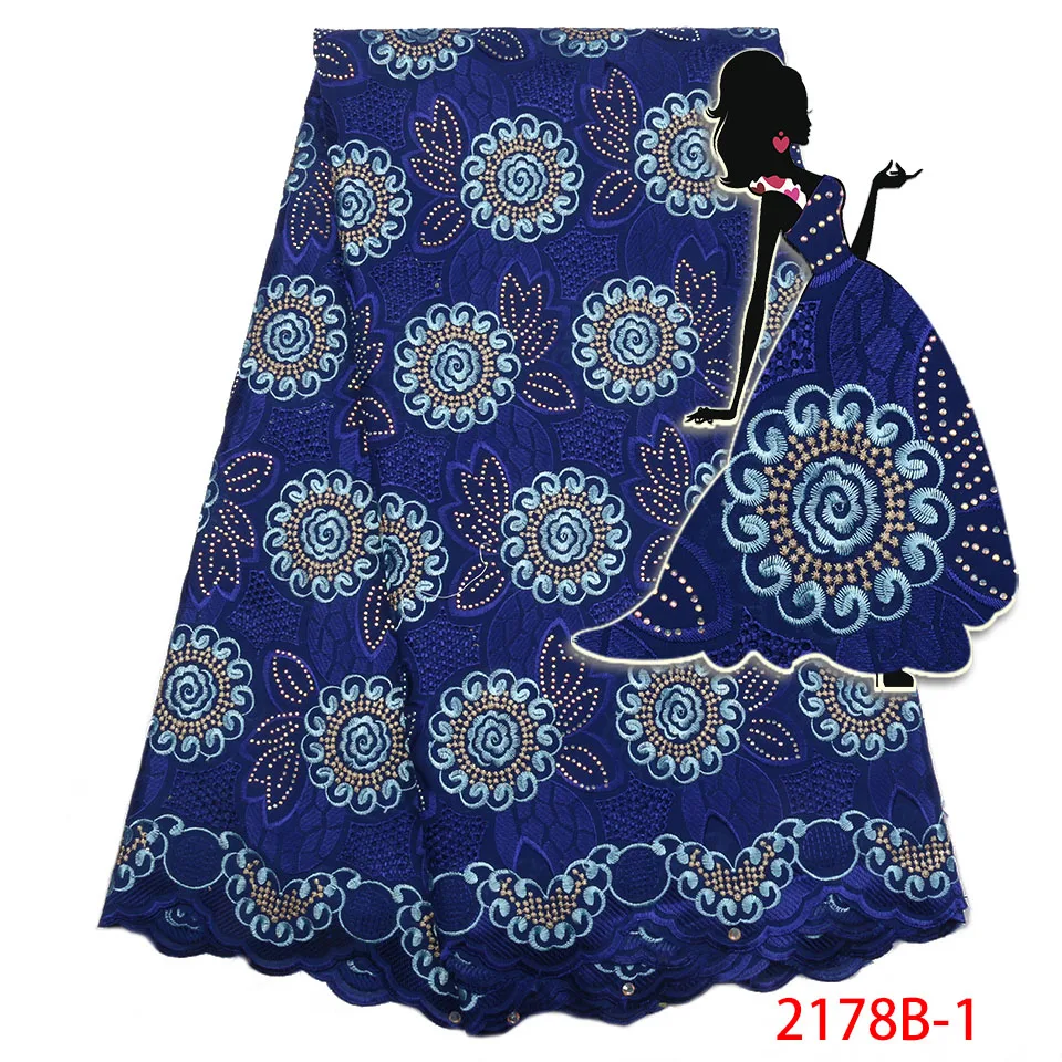 

2018 African Swiss Voile Lace For Men/Women Dress Sewing High Quality French Stones Swiss Voile Laces in Switzerland AMY2178B-1