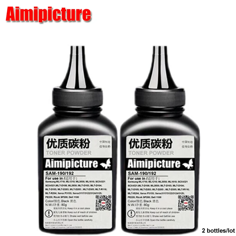 Тонер порошок для Samsung ML1640 ML 1640 1641 2240 D108 D108S 108S 108 ML1641 ML2240 ML2241 80g * 2 Бесплатная