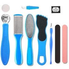 10 шт./компл. профессиональный педикюр ногтей набор для маникюра Инструменты Отшелушивающий предотвратить мертвых набор для кожи для ухода за ногами