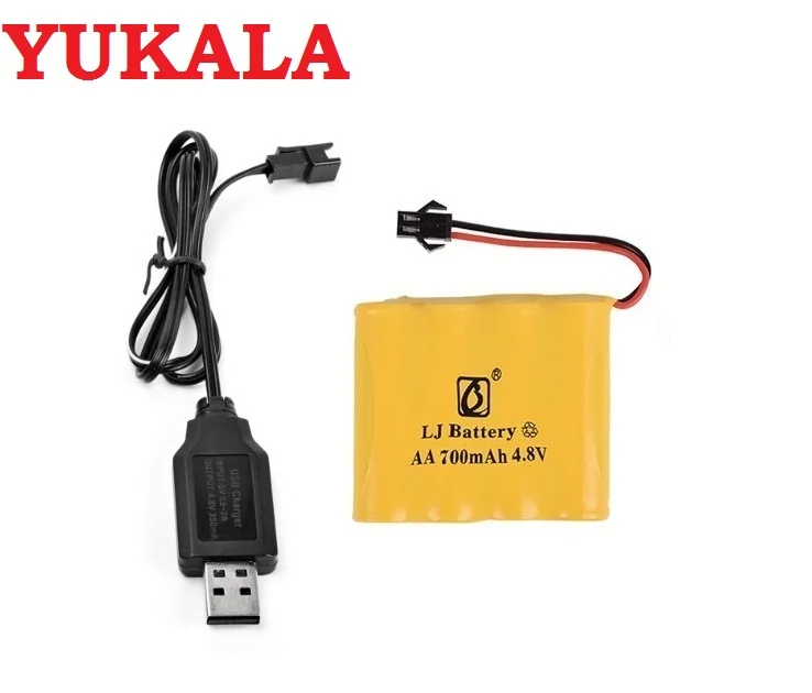 4 8 V 700 мАч/1800 мАч/2800 мАч Ni CD аккумуляторная батарея + USB зарядное устройство для RC