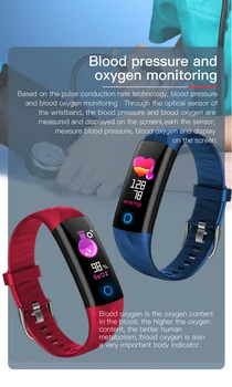 

IPS Screen Heart Rate Monitor Life Waterproof Smart S5 Wristbands Pedometer Activity Fitness Bracelet Blood Pressure Outdoor