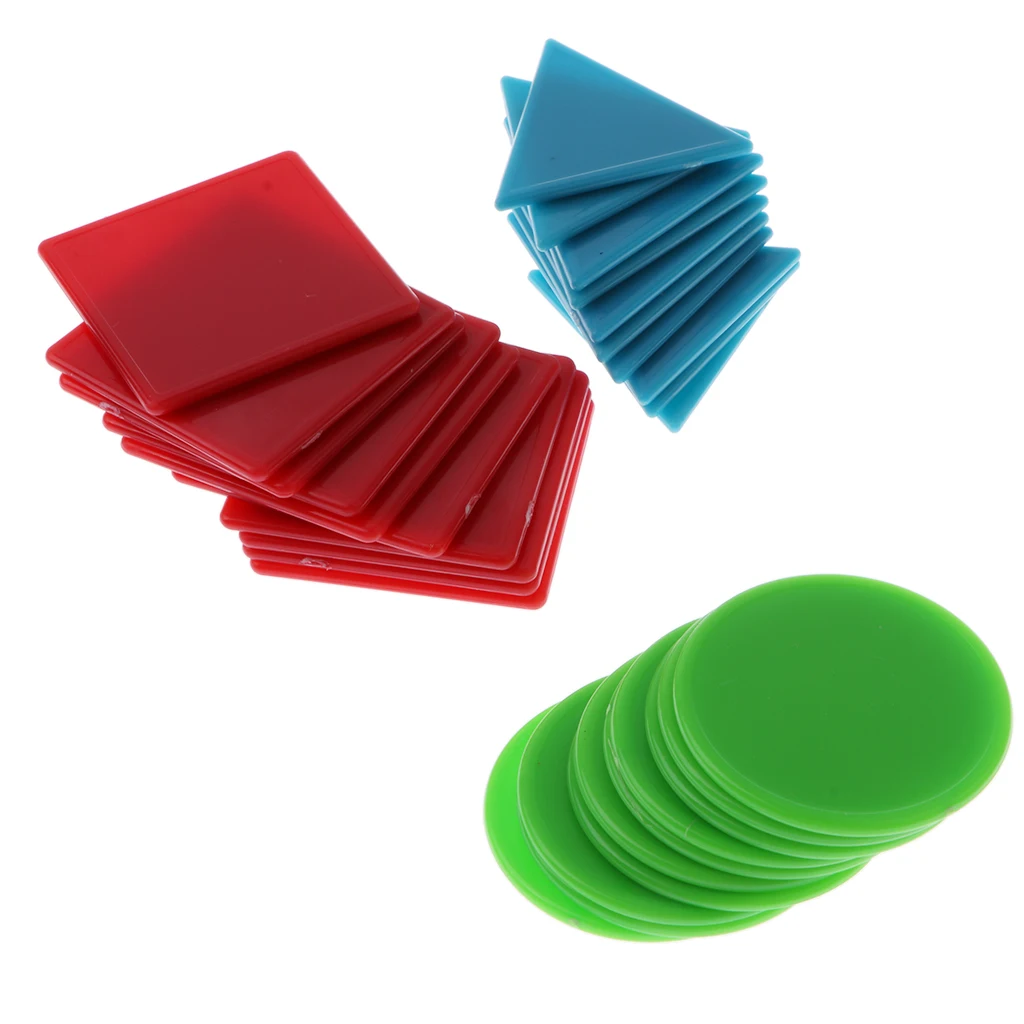 30 Pieces Plastic Counters Counting Chips for Kids Baby Math