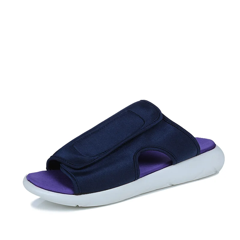 Vadamoy/мужские модные тапочки; повседневные вельветовые сандалии унисекс; износостойкая прогулочная обувь для мужчин; zapatos hombre; Мужская обувь; размер 43 - Цвет: Blue