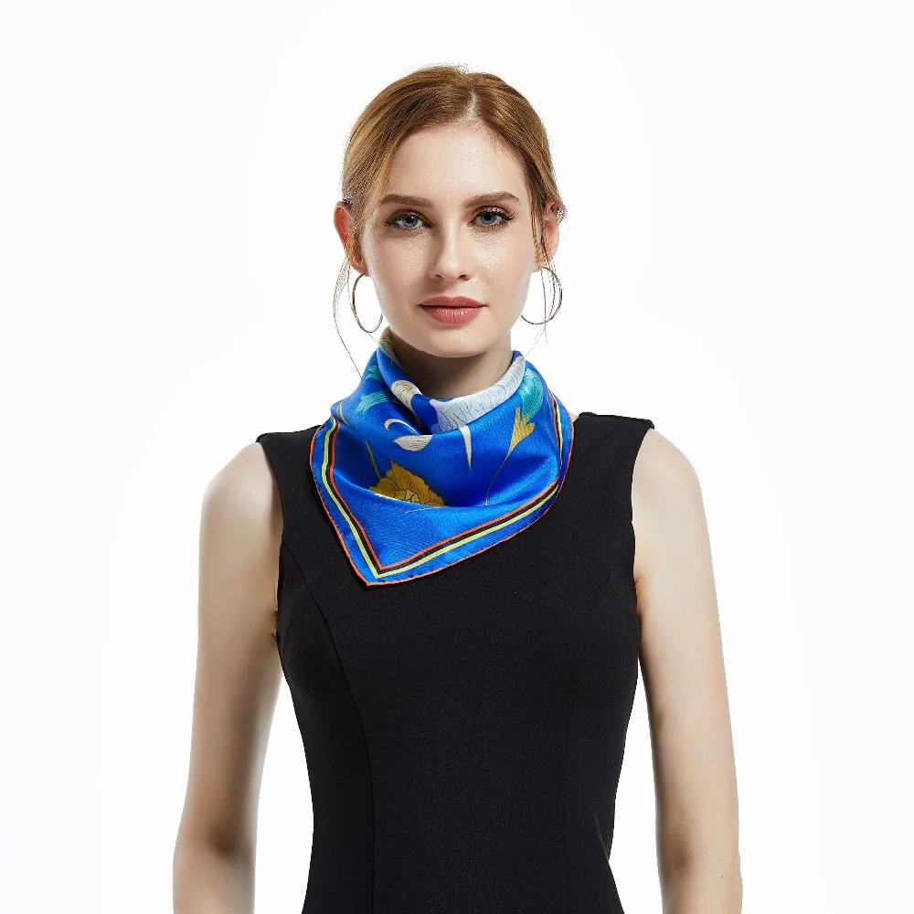[XiuKe]scarves 2017 new mini squares silk scarf women fashion scarves ...