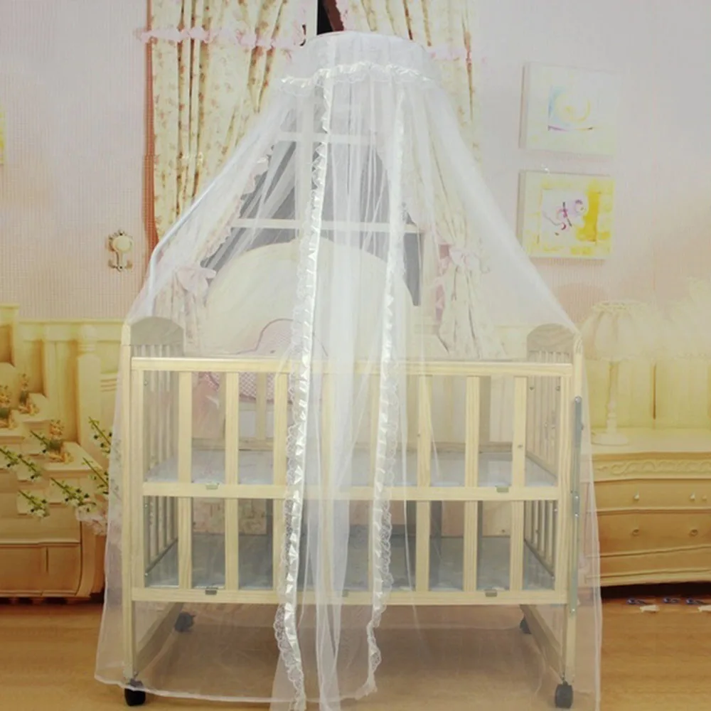 Baby Bed Mosquito Mesh Dome Curtain Net for Toddler Crib Cot Canopy Summer High Quality