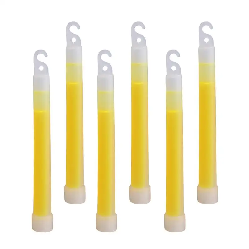 10 шт 6-INCH промышленных Класс сияние палочки Ultra Яркий свет аварийной ситуации палочки-желтый