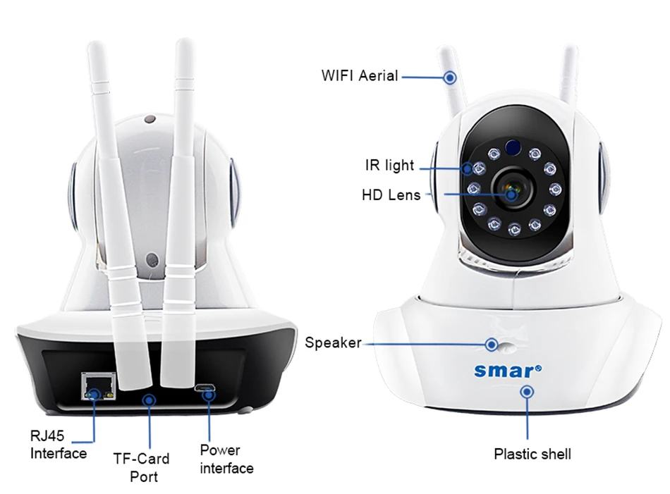 Smar Wireless 1080P IP Camera Home Security WIFI IP Camera Surveillance Camera Night Vision CCTV Camera Baby Monitor 19201080 (9)