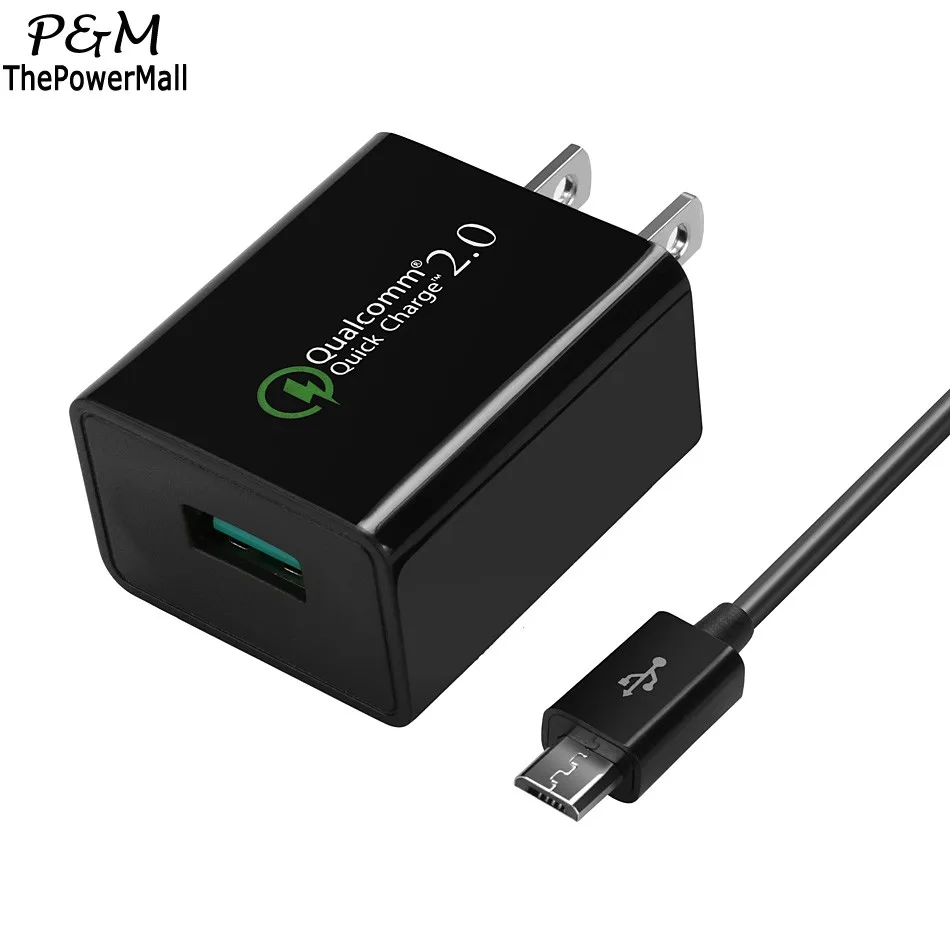 Certified Coocheer Quick Charge 2.0 USB Wall Charger Fast