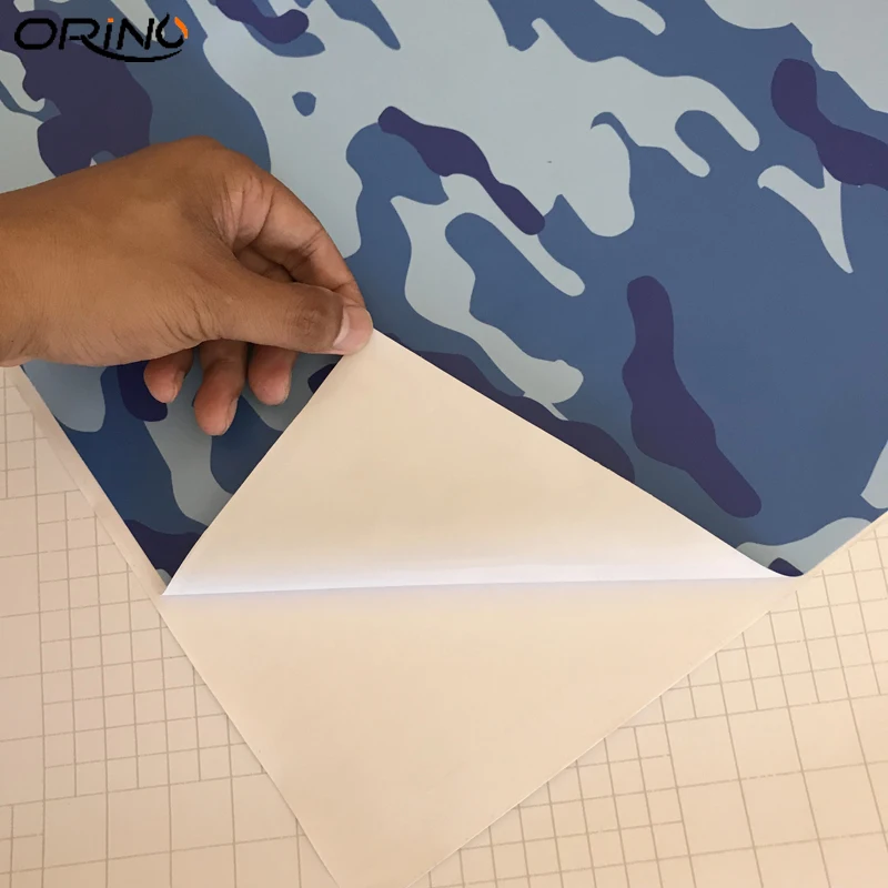 Blue Black Camouflage Vinyl Wrap Sticker-8