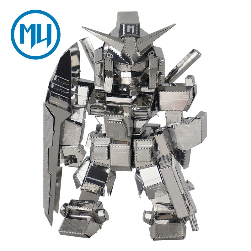 

2017 MU 3D Metal Puzzle Obsidian Arms-SD Robot SOA-SD01 DIY 3D Laser Cut Assemble Jigsaw Toys Desktop decoration GIFT For Audit
