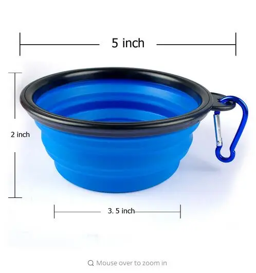 New-Collapsible-foldable-silicone-dow-bowl-candy-color-outdoor-travel-portable-puppy-doogie-food-container-feeder