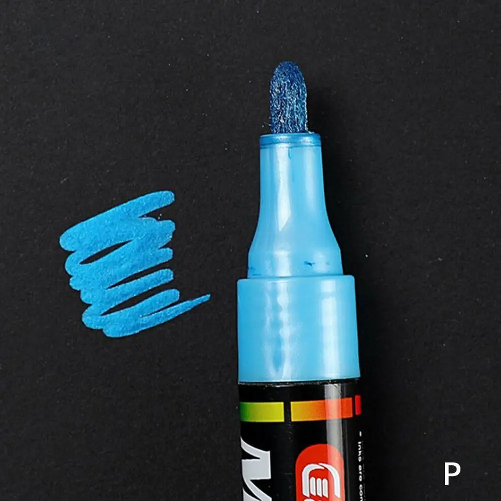 Permanent Tyre Paint Pen Car Motorcycle Bike Creative Marker Colourful Waterproof Oil Pen Rubber/Metal/Glass/Wood Tyre Paint - Цвет: P