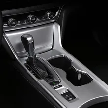 ABS Chrome Средний панель управления интерьера ремонт стакана воды украшения Рамка для Honda ACCORD MK10 ACCORD 10