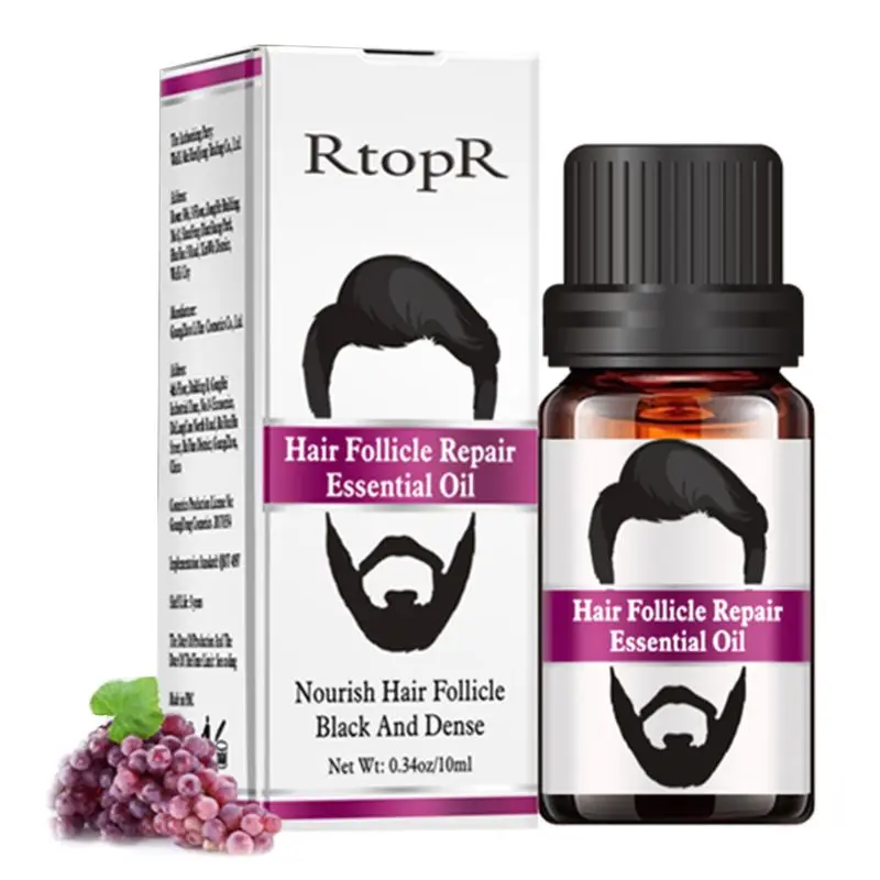 RtopR волосяной фолликул восстанавливающее масло Для мужчин укладки усы масло для волос роста бороды теле бровей увлажняющий уход