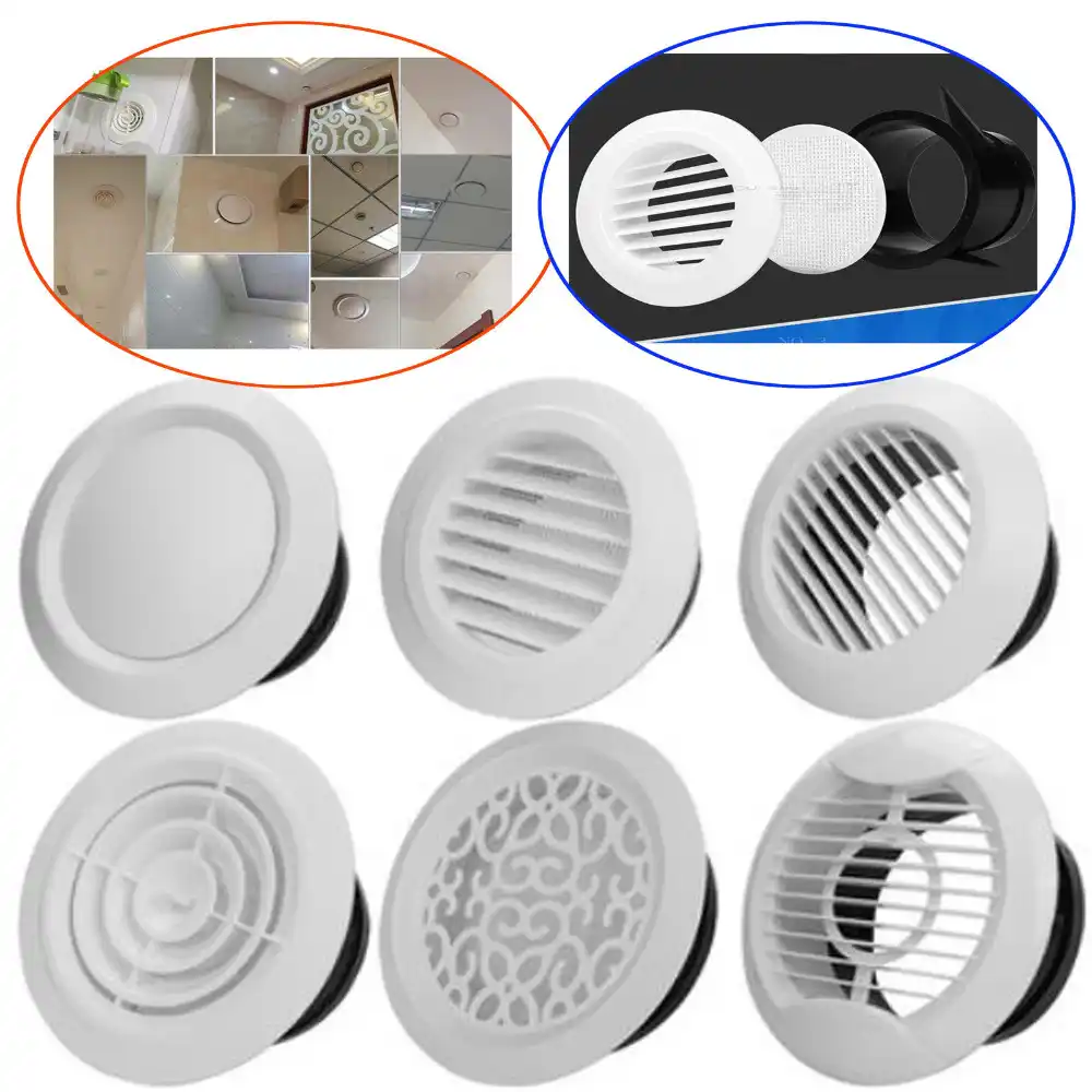 Adjustable Ceiling Air Extract Valve Round Diffuser Duct Cover Air