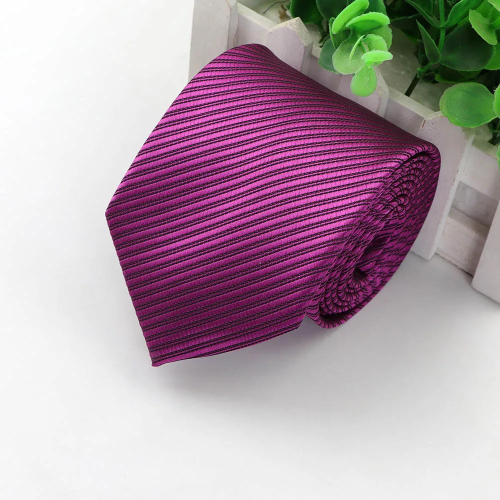 Мужские официальные галстуки в горошек, сплошной цвет, 8 см, классические полосатые жаккардовые Аксессуары для галстуков, повседневная одежда, галстук, NO.21-42 - Цвет: 32