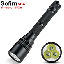 Sofirn New SF37 Powerful LED Flashlight 18650 Tactical Flashlight 1150lm Portable Flash Light Torch 5 Modes Waterproof Camp Hunt Sofirn New SF37 Powerful LED Flashlight 18650 Tactical Flashlight 1150lm Portable Flash Light Torch 5 Modes Waterproof Camp Hunt