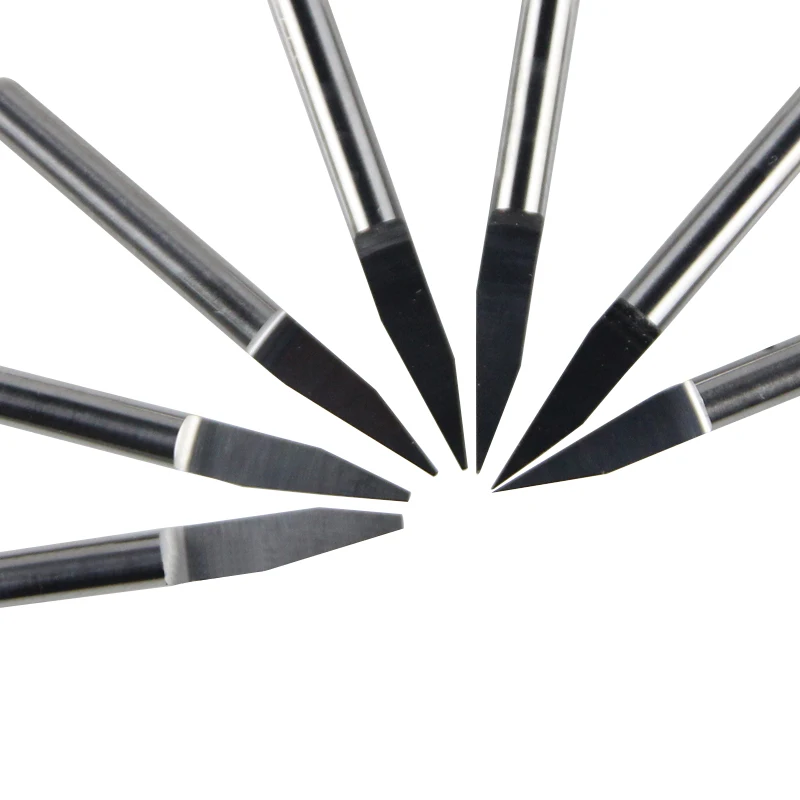 10pcs New Carbide PCB CNC Engraving Machine Router V Bits 20 Degree 0.5mm # J3.2005 -Tools From Factory | Инструменты