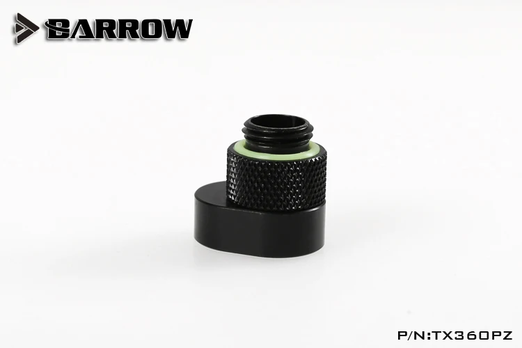 Barrow G1/4 &quot360 поворотный переключатель Смещенный адаптер черный/серебристый