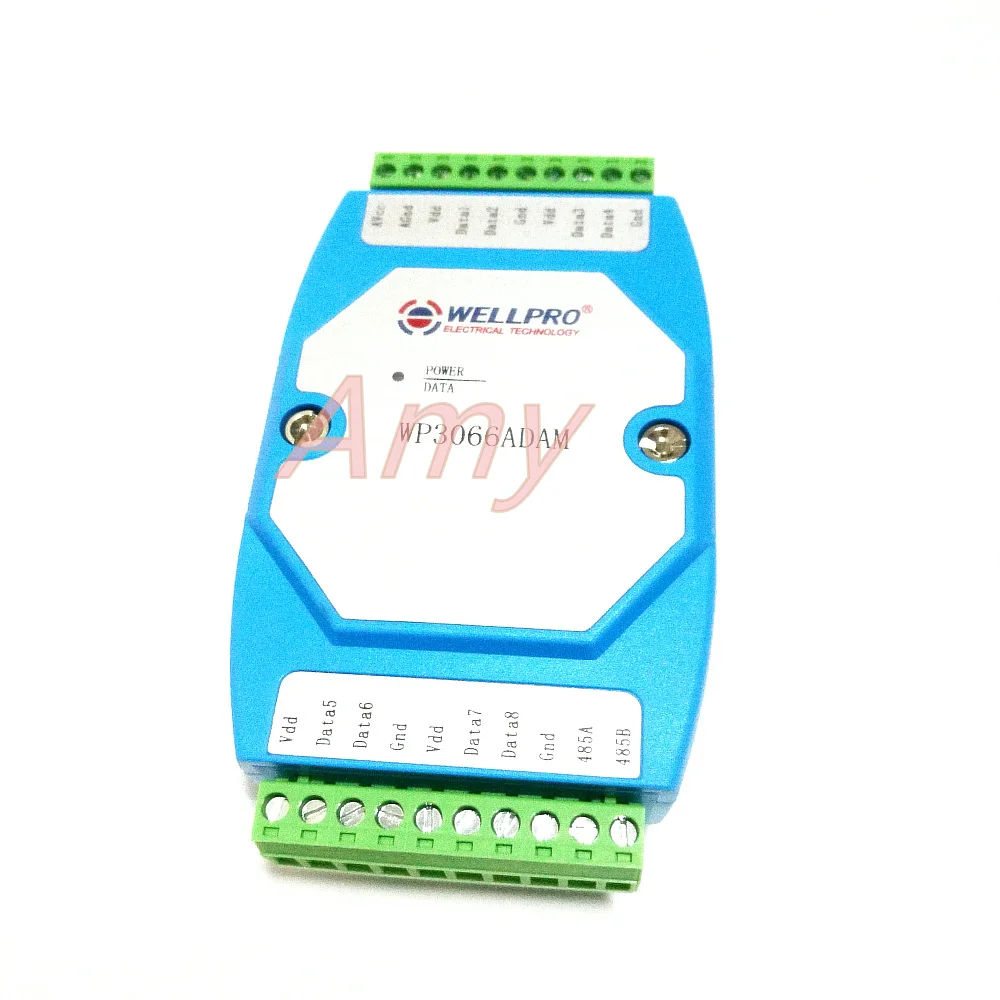 

DS18B20 temperature acquisition module 8 raods RS485 MODBUS communication