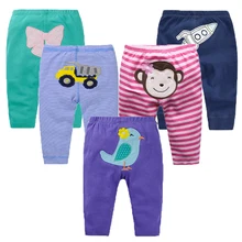 5 шт., Хлопковые Штаны для малышей, унисекс брюки для маленьких девочек с героями мультфильмов брюки для новорожденных, bebe Одежда для младенцев леггинсы для маленьких девочек штаны-шаровары