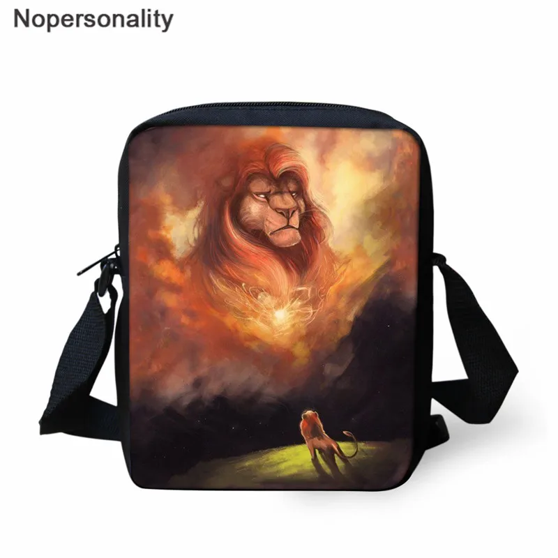 Nopersonality Cool Lion King школьные ранцы для мальчиков Детский Школьный рюкзак с рисунком 16 дюймов сумки для книг Школьная Сумка подростковая sac dos - Цвет: L5441E