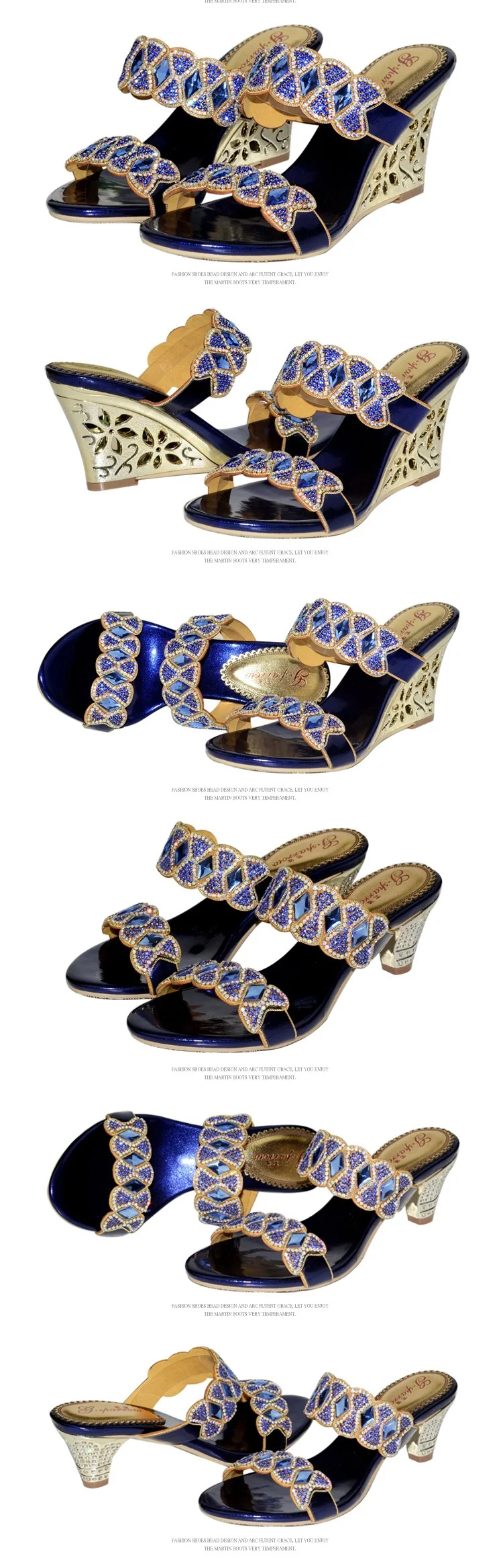 2016 Summer Hot Style Peep Toe Women Wedges Thick Heel 8 Cm Slippers Sandals Shoes Size 11 Clogs & Mules Outdoor Free Shipping5