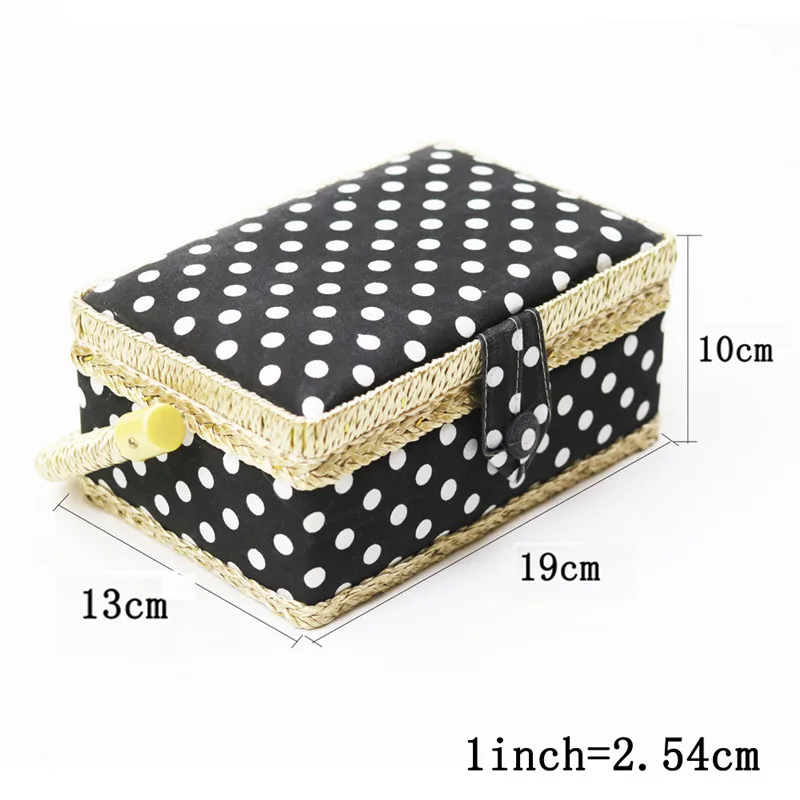 Handmade Cotton Fabric Storage Sewing Basket Sewing Thread Scissors Tools Accessory Craft Tools Storage Box For Women Wife Gift (3)