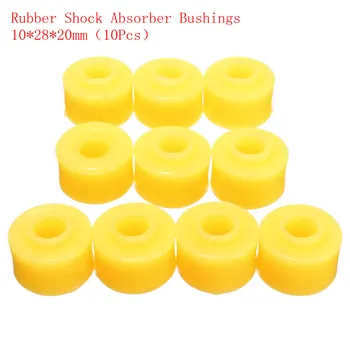 

10Pcs 10mm Inner Dia Yellow Rubber Shock Absorber Bushings Part for Auto Car