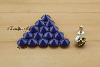 

rivets leather rivet bag clothing shoes Cone 100 sets 7 mm AT53M