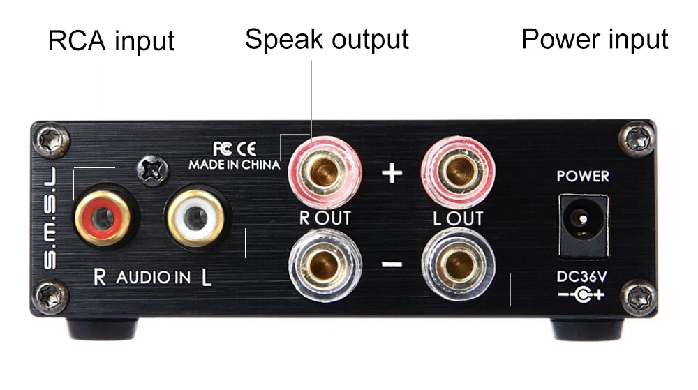 SMSL SA - 98E TDA7498E 160W Stereo HiFi Super Bass Audio Digital Amplifier