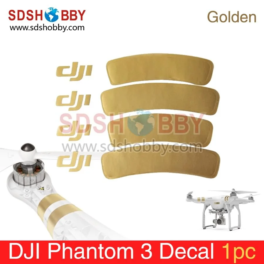 DJI Golden Decals/Stickers Phantom 1/2/3 Universal Housing Cover Phantom 3 Clothes