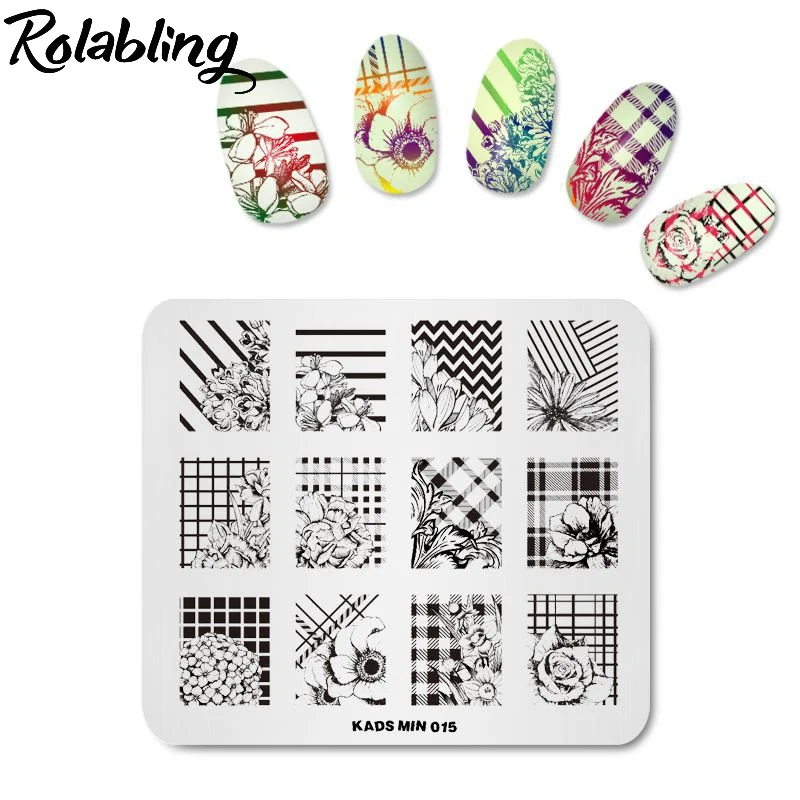 1 шт. трафарет для стемпинга ногтей 7 х8 см|stamping tool|image stampnail stamping plates |