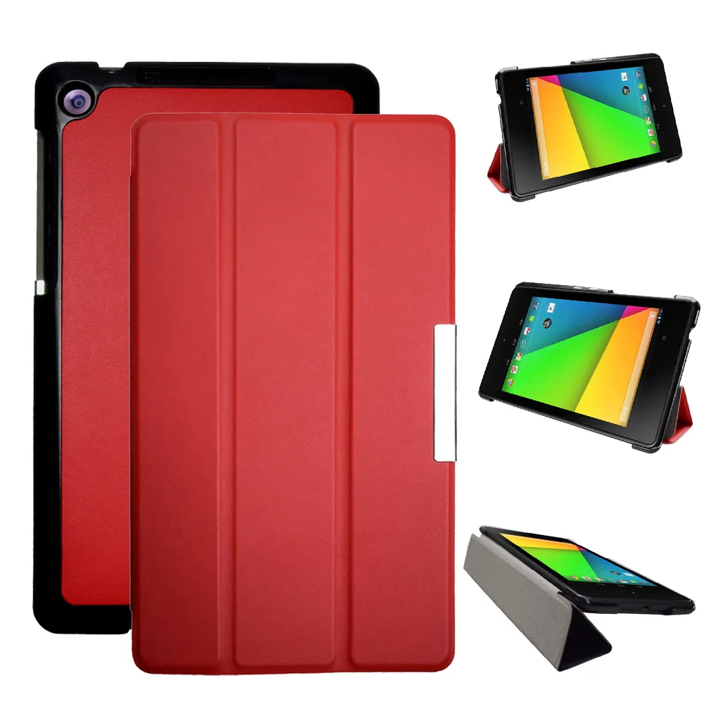 Ультратонкий чехол из искусственной кожи для Google Nexus 7 2-й FHD с автоматическим сном
