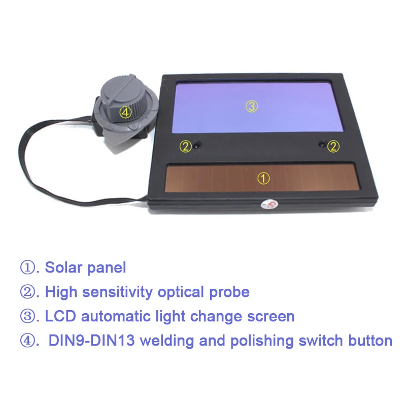 

Solar Auto Darkening Welding Helmet Mask Lens Automation Filter Shade Welding Tools SL@88