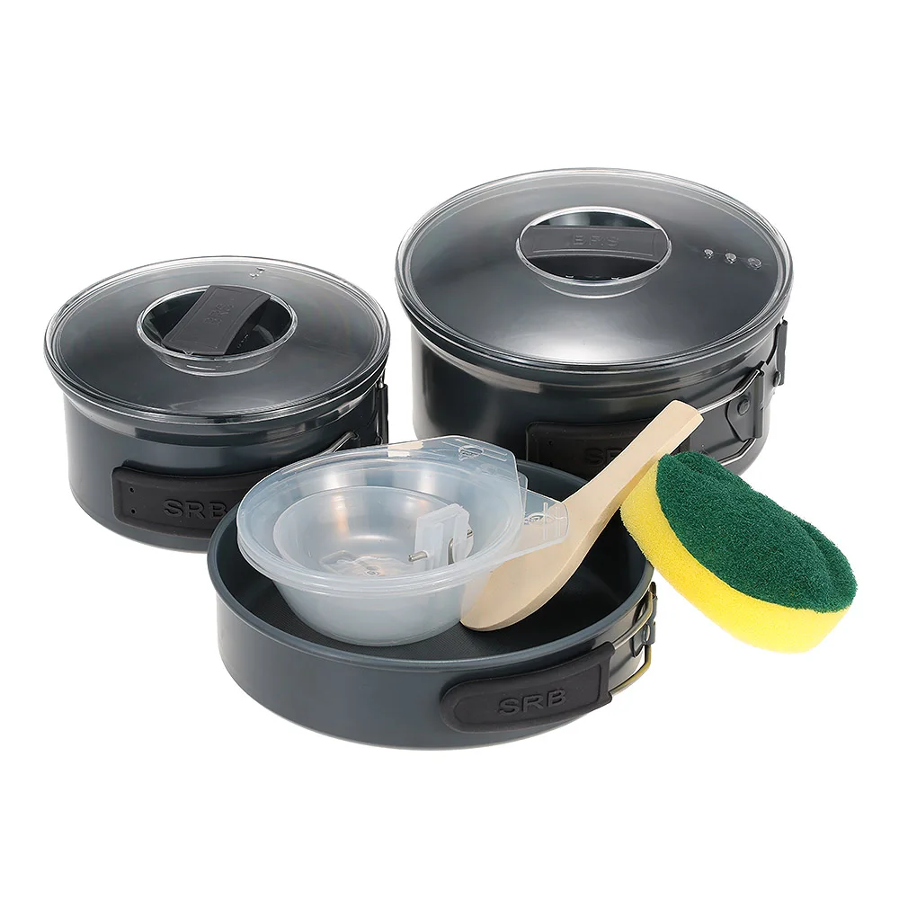 BRS For 2 3 Person Aluminum Alloy Outdoor Camping Cookware Tableware