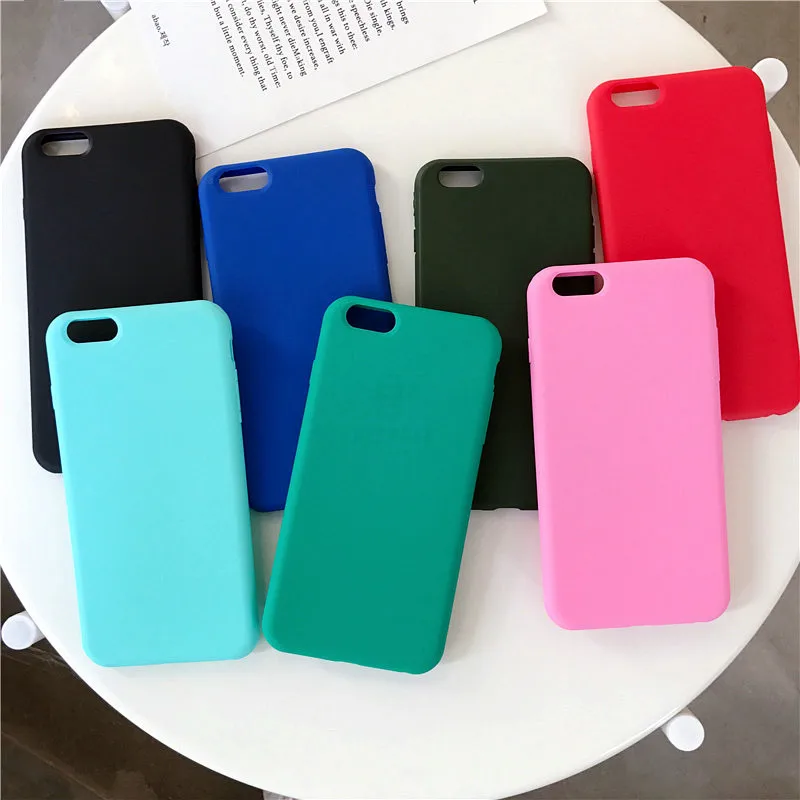 

Soft Phone Case For iphone 6 7 8 Case iphone X 10 6s 6 Plus 7 Plus Funda 8Plus Anti-knock Silicon Phone For iphone coque