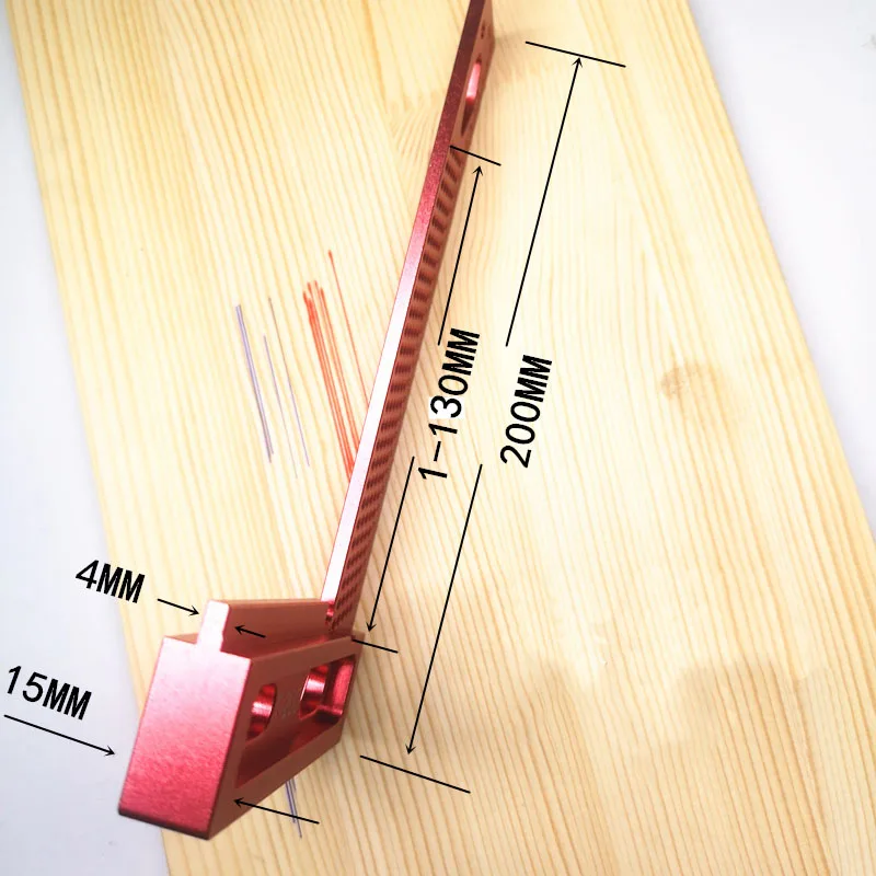 T-200 Precision Woodworking scribe Aluminum Hole Scribing Gauge  Woodworking Carpenter Scriber Marking Device