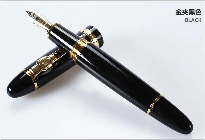 JINHAO 159 화이트 컬러 시그니처 비즈니스 오피스 펜촉 만년필, 미디엄 0.6-0.7mm, 신제품