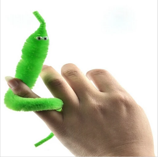 

5pcs Magicians Toy Baralho Mr.fuzzy Magica Worm Magic Trick Twisty Plush Wiggle Stuffed Animals Street Toy For kids gift 21cm
