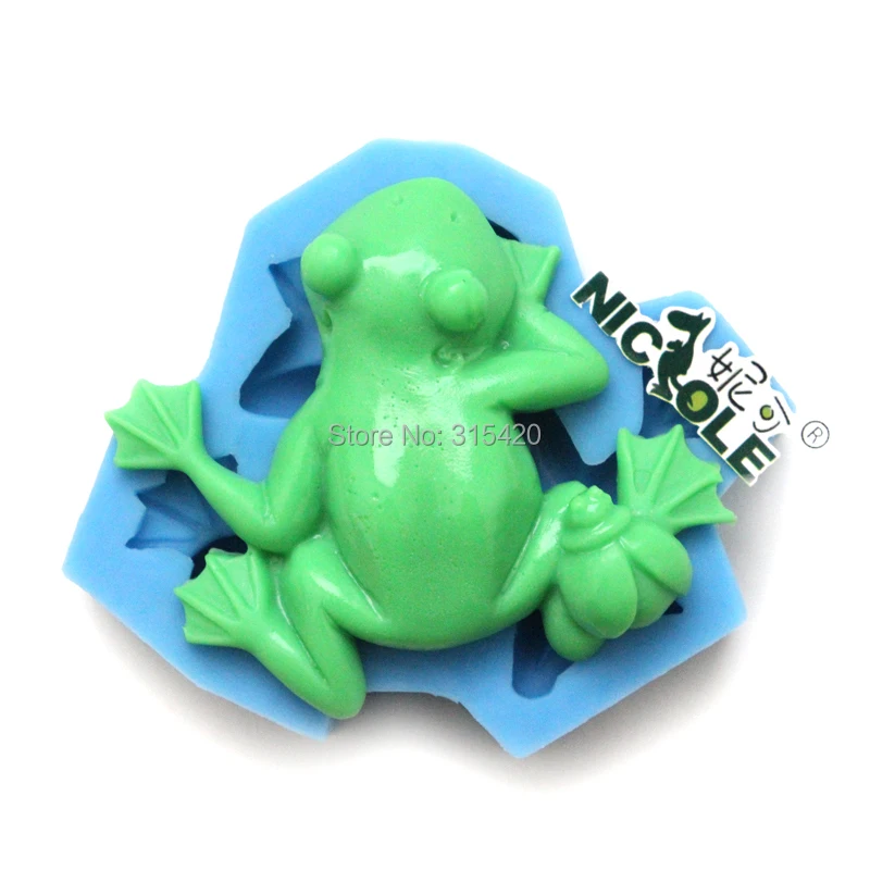 Nicole C0124 3D frog design silicone chocolate moldin Cake Molds from